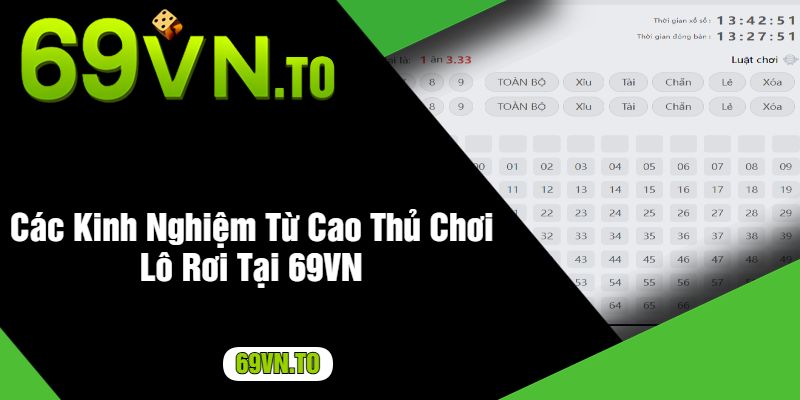 Các Kinh Nghiệm Từ Cao Thủ Chơi Lô Rơi Tại 69VN