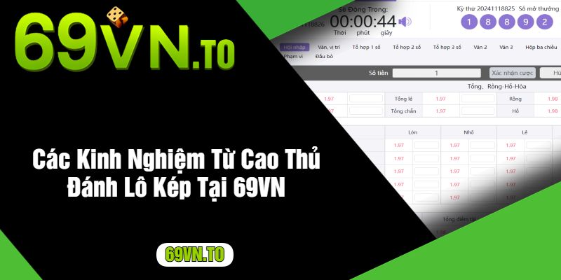 Các Kinh Nghiệm Từ Cao Thủ Đánh Lô Kép Tại 69VN