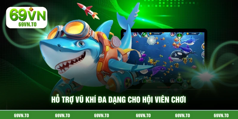Hỗ trợ vũ khí đa dạng cho hội viên chơi
